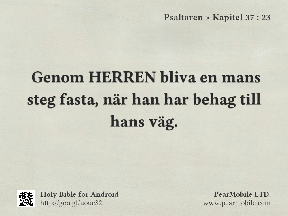Psaltaren, Kapitel 37:23
